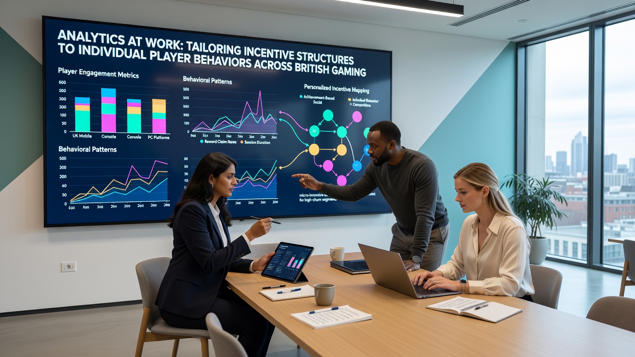 Analytics team reviewing player segmentation reports for incentive customization