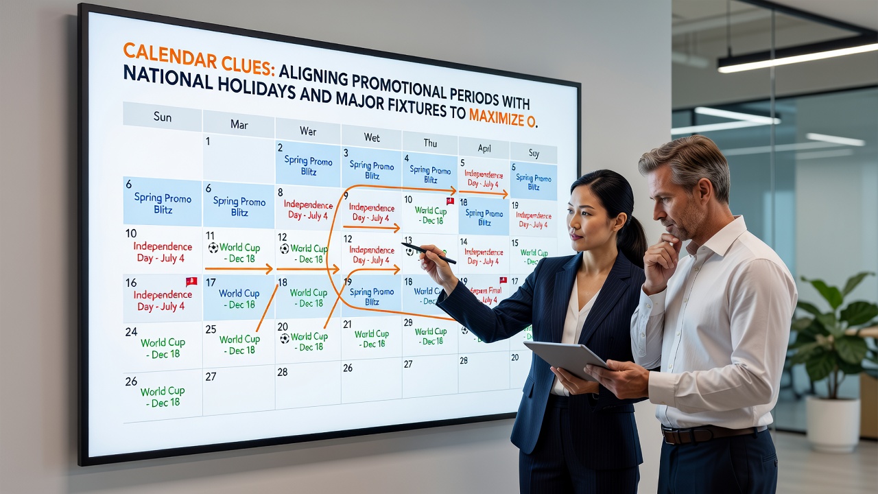 Promotional calendar grid highlighting September 2026 dates with aligned holiday and fixture markers