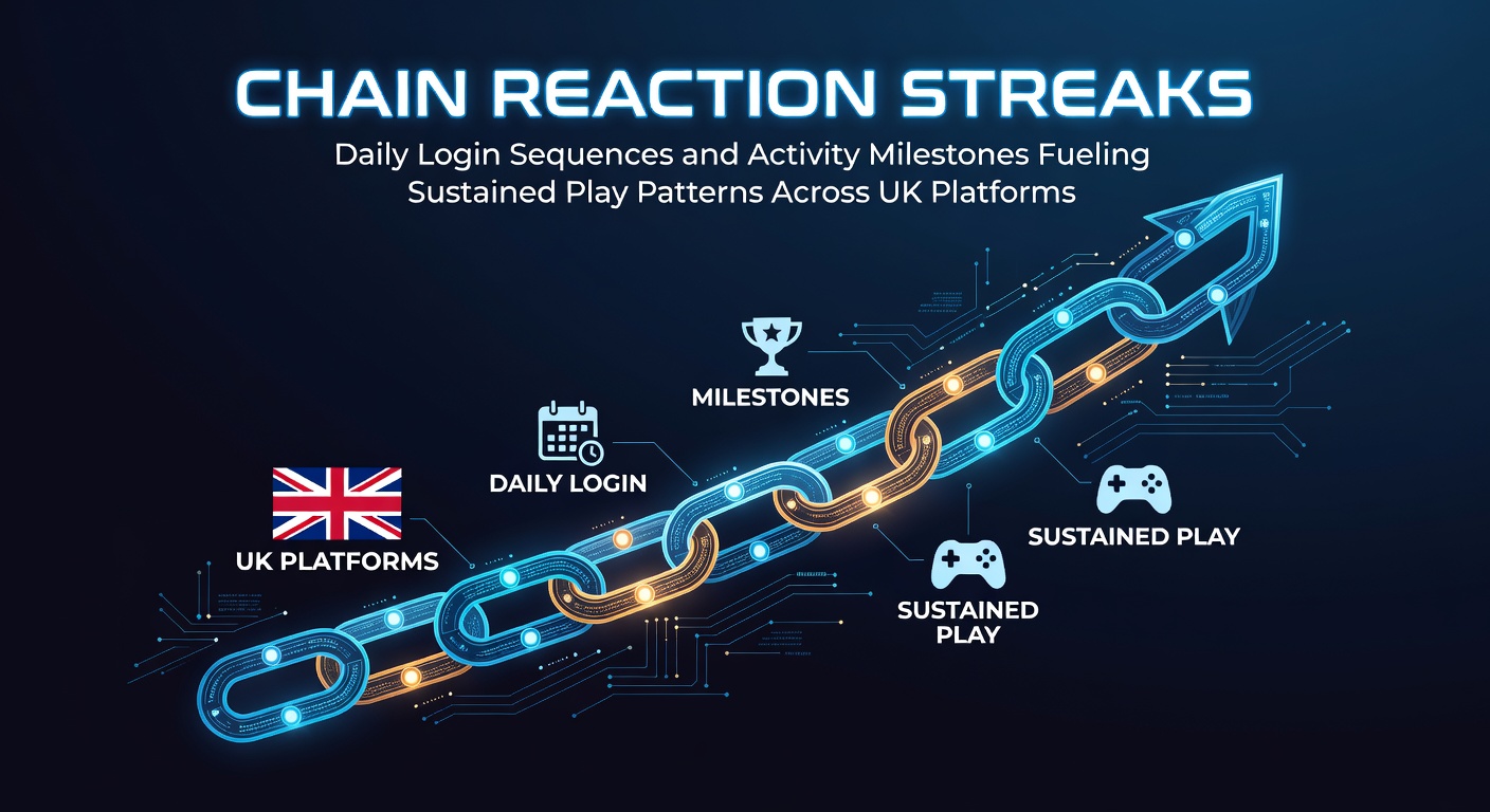 Daily login streak interface showing progressive rewards on a UK gaming platform