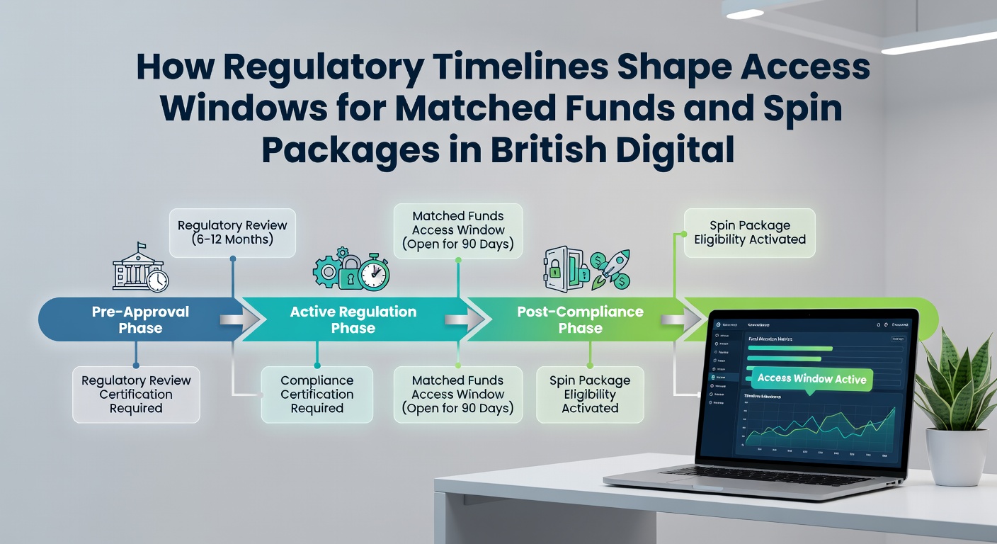 Timeline chart illustrating approval cycles for deposit matches and free spin offers within UK digital gaming regulations