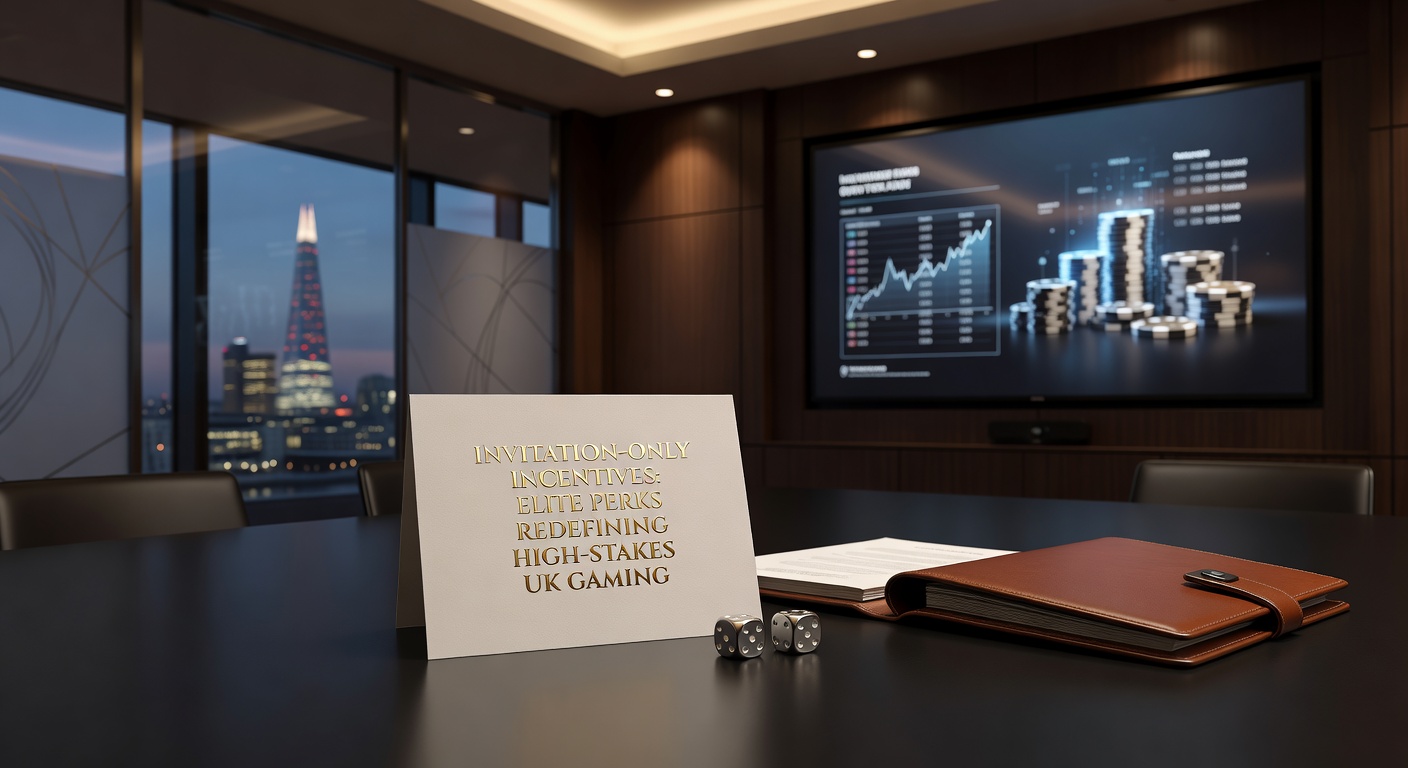 High-roller at a private UK gaming table receiving an exclusive invitation to elite perks event
