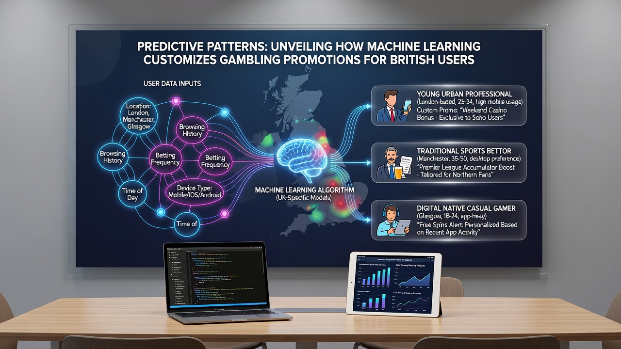 Visualization of predictive analytics dashboard used in gambling promotion customization