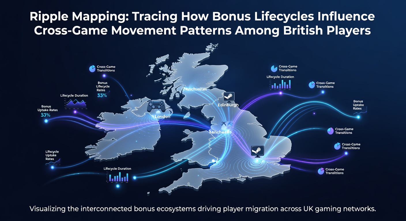 Diagram illustrating bonus lifecycle stages and player transitions across UK game categories including slots, sports betting, and bingo