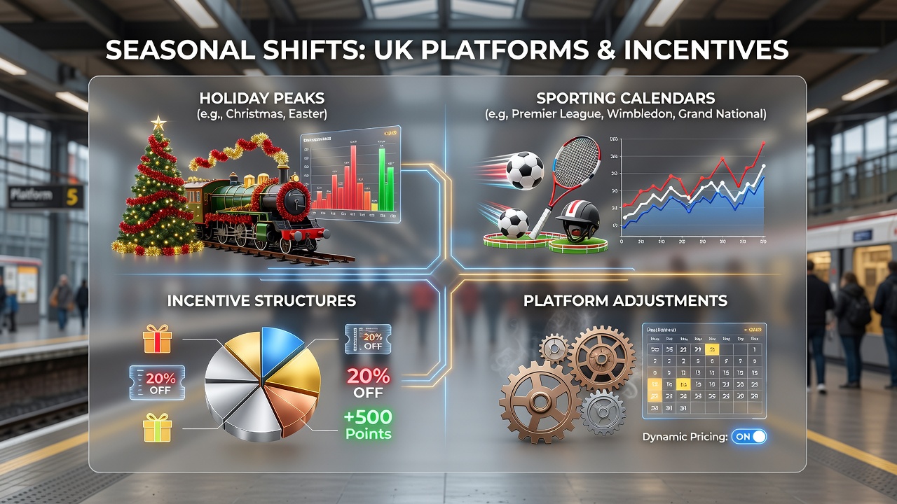 UK gambling platforms displaying seasonal bonus adjustments during holidays and sports events