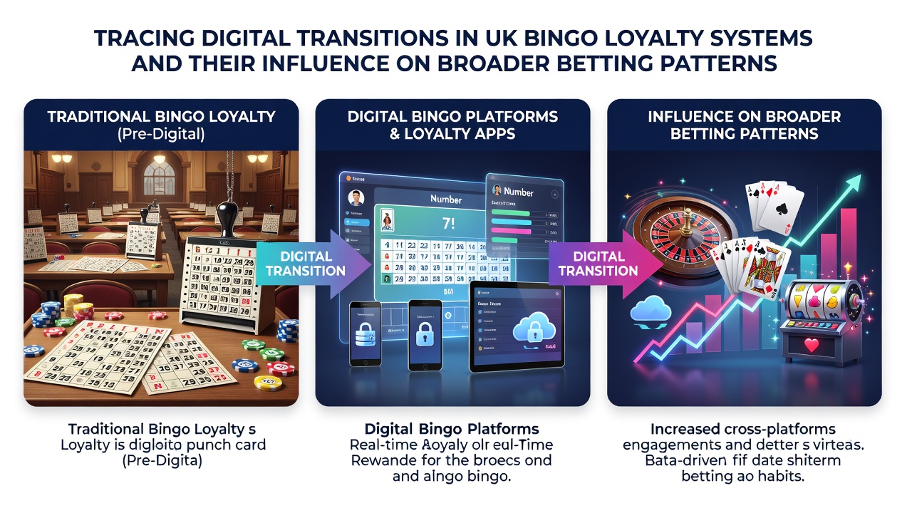 Data visualisation showing bingo loyalty points flowing into sports betting and casino sections of a UK platform